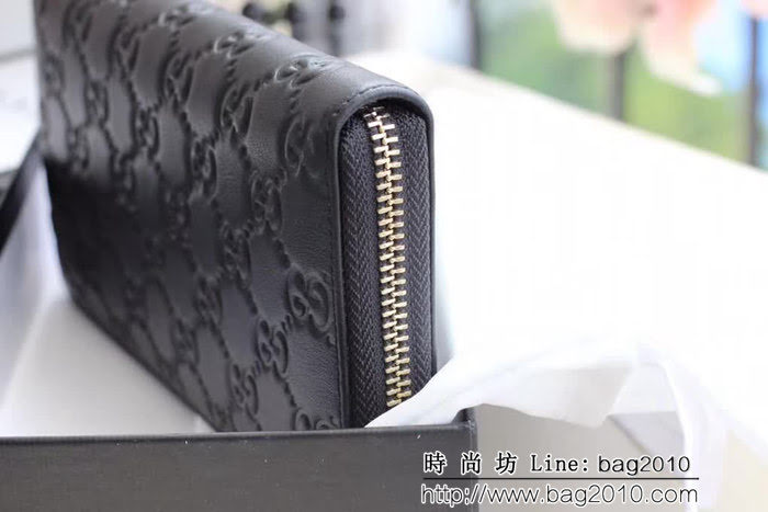 GUCCI古馳 專櫃品質 進口牛皮 男士長錢包 449391 WTG1823